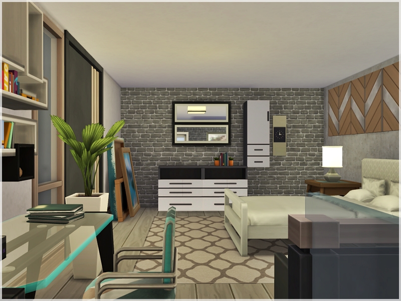 sims 4 cozy modern living room no cc