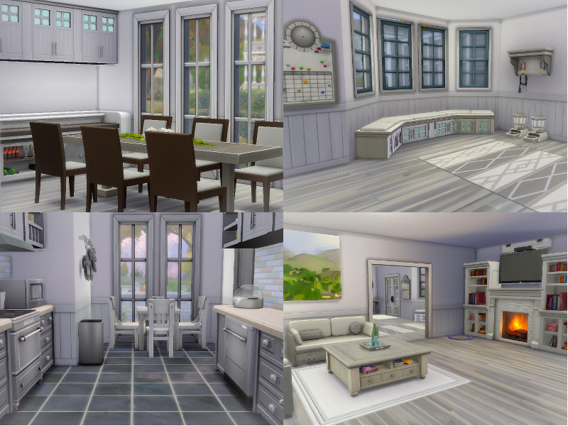 sims 4 cozy suburban family home main rooms no cc