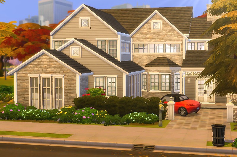 sims 4 cozy suburban family home no cc 1
