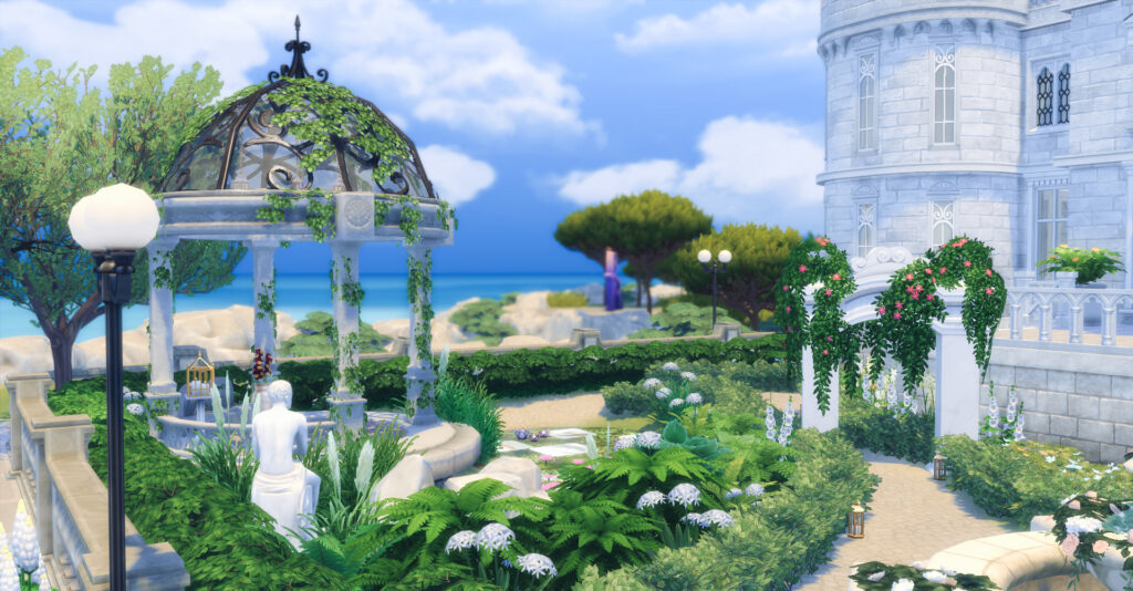 Sims 4 Wedding Venues That Feel Like a Dream (No CC) 15 Sims 4 wedding build no CC with romantic atmosphere