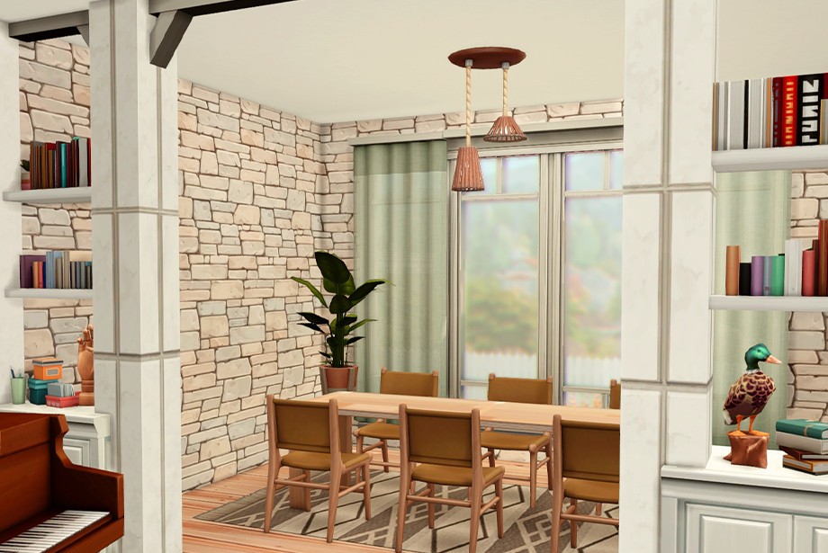 10 Sims 4 Family Homes (No CC) Perfect for a Legacy Save 13 sims 4 family home build large dining room no cc