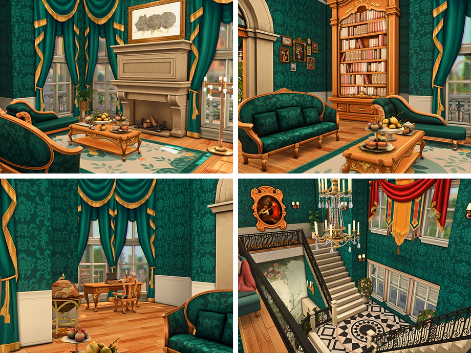 sims 4 grand mansion no cc