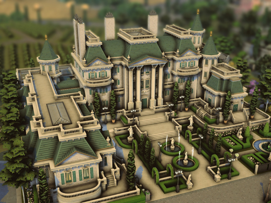 sims 4 huge luxury palace no cc 1