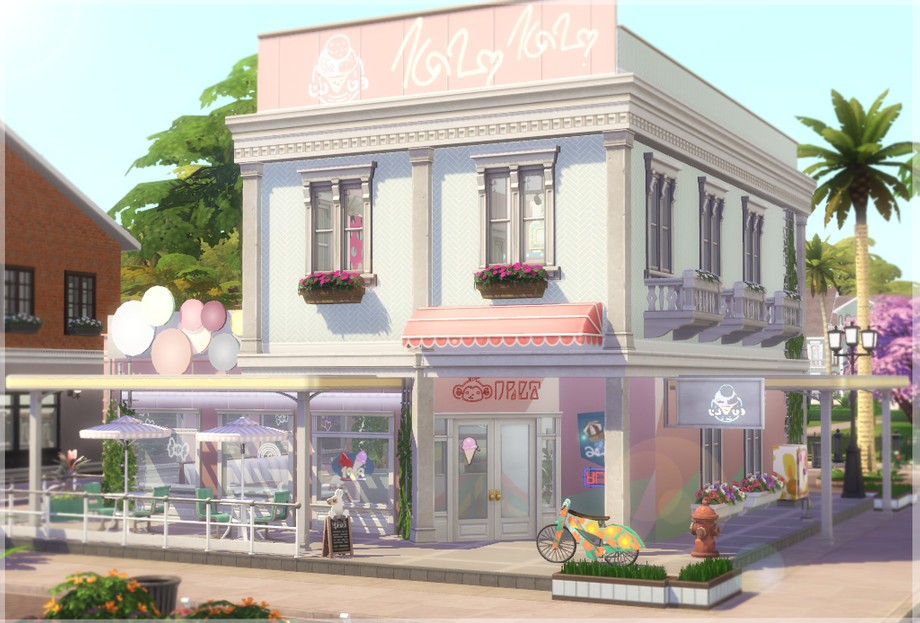 sims 4 ice cream parlor 1