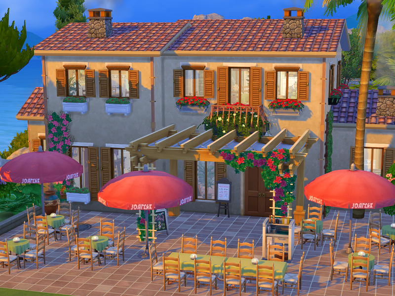 12 Sims 4 Restaurants Your Sims Will Actually Visit (No CC) 11 sims 4 italiant restaurant no cc