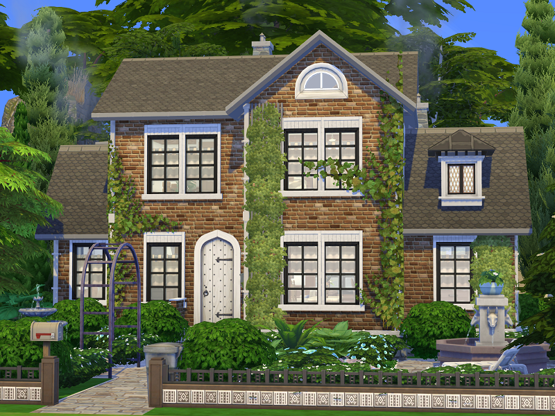 sims 4 ivy cottage no cc
