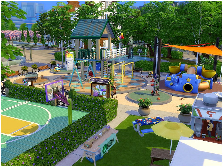 10 Sims 4 Parks & Outdoor Builds Your Sim Will Actually Visit (No CC) 6 sims 4 kids park no cc