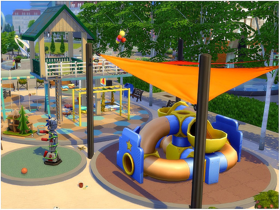 10 Sims 4 Parks & Outdoor Builds Your Sim Will Actually Visit (No CC) 9 sims 4 kids play area no cc