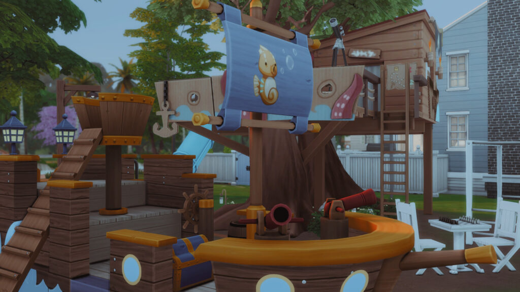 10 Sims 4 Parks & Outdoor Builds Your Sim Will Actually Visit (No CC) 42 sims 4 park no cc for kids with jungle gym