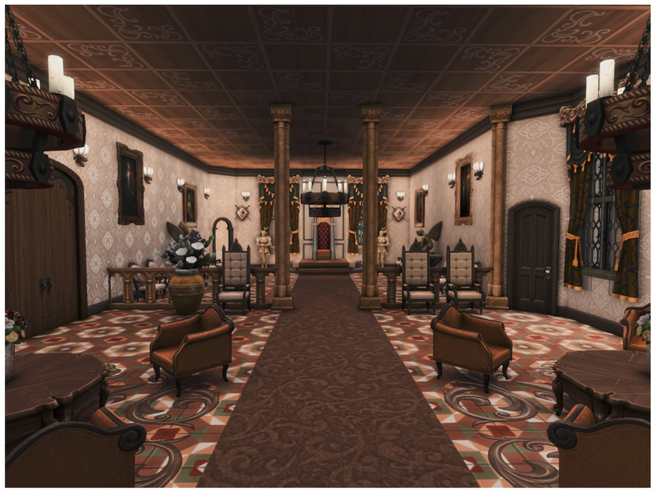 sims 4 king and queens room no cc