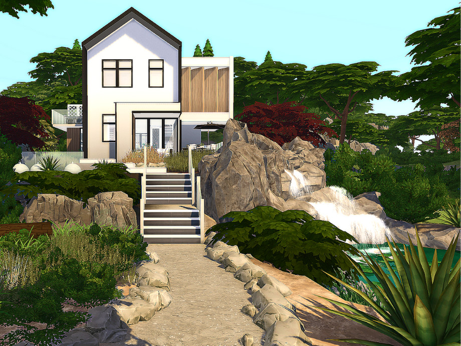 sims 4 lake view lake house no cc