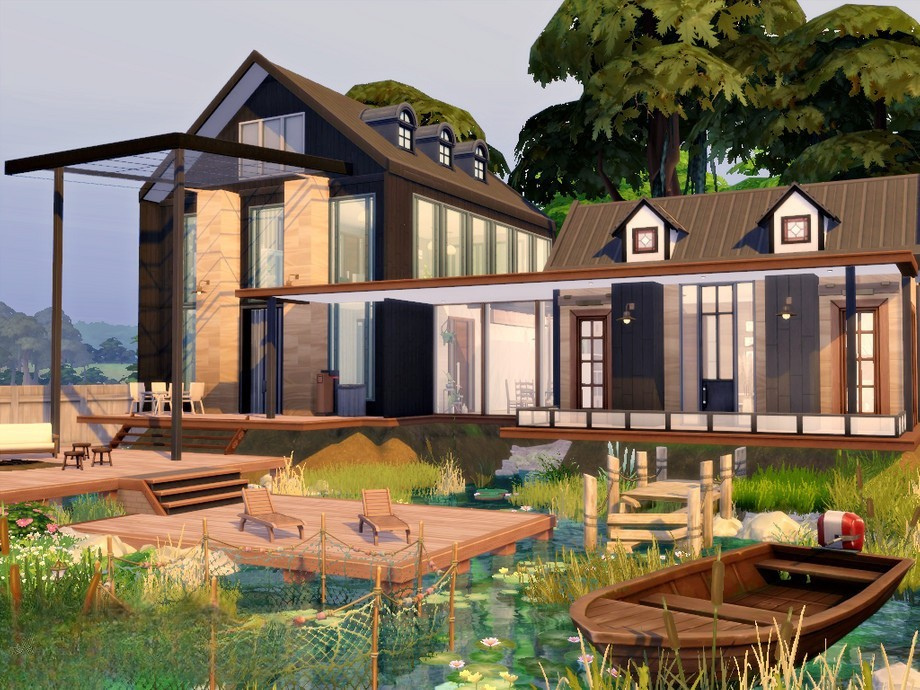 sims 4 lakeside lakehouse no cc 1