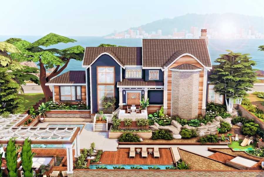 10 Sims 4 Family Homes (No CC) Perfect for a Legacy Save 37 sims 4 large family house with modern layout no cc