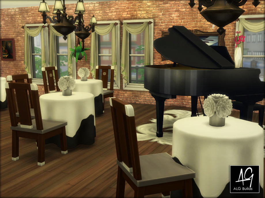 12 Sims 4 Restaurants Your Sims Will Actually Visit (No CC) 7 sims 4 luxury restaurant no cc 3