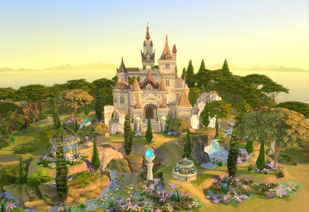 The Best Castle & Palace Builds in The Sims 4 (No CC) 21 sims 4 magical castle no cc
