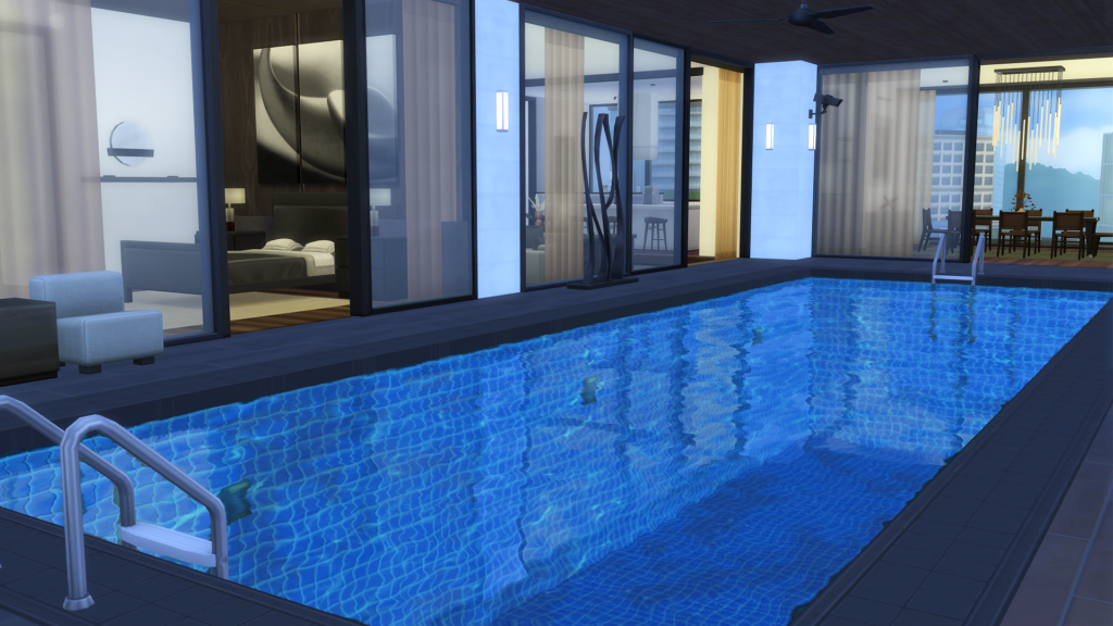 Sims 4 Penthouse Apartments That Feel Like Luxury Living (No CC) 24 Sims 4 penthouse apartments no CC with rooftop lounge