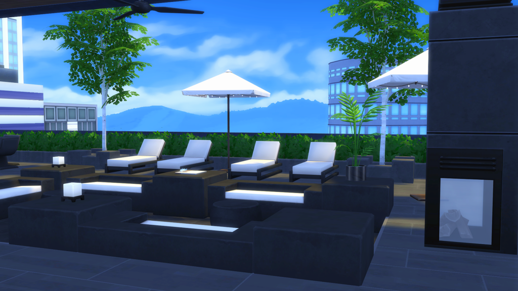Sims 4 Penthouse Apartments That Feel Like Luxury Living (No CC) 23 Sims 4 luxury penthouse no CC with contemporary style