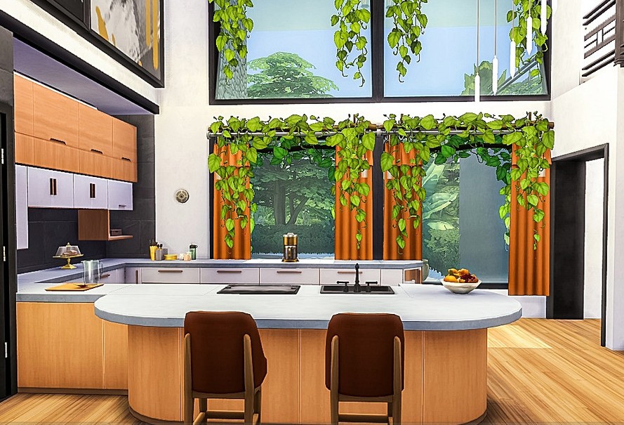 sims 4 modern family house no cc