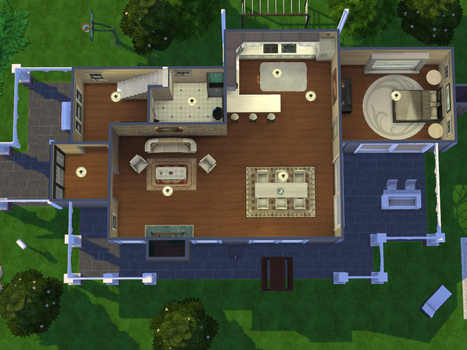 sims 4 modern farmhouse layout no cc