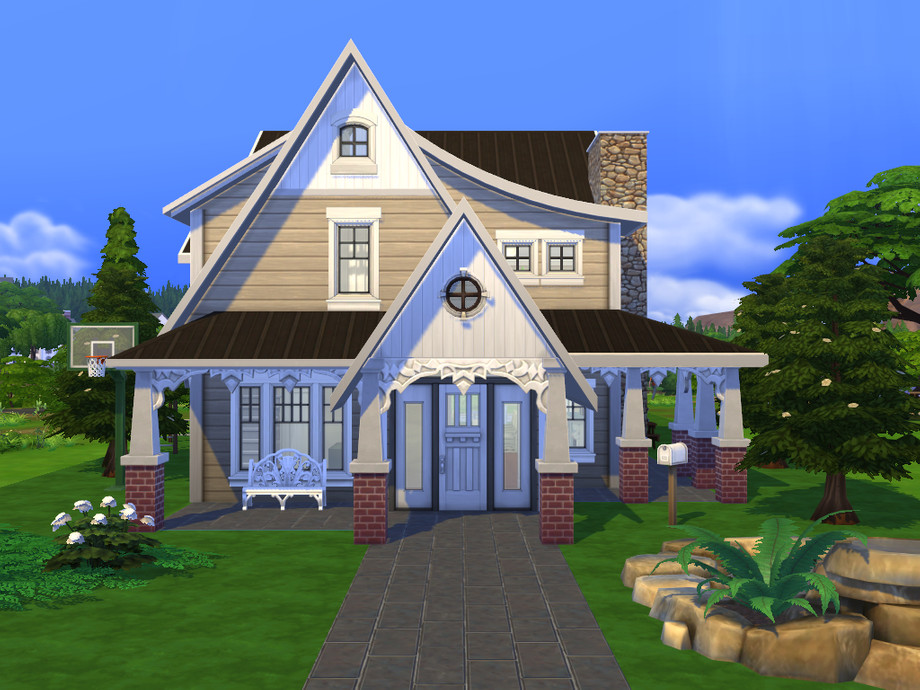 sims 4 modern farmhouse no cc