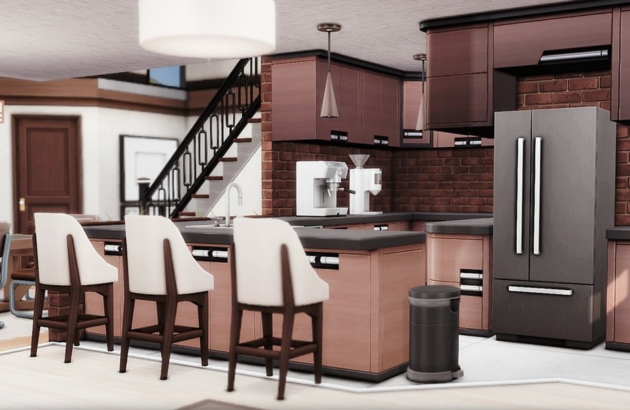 sims 4 modern house no cc open concept