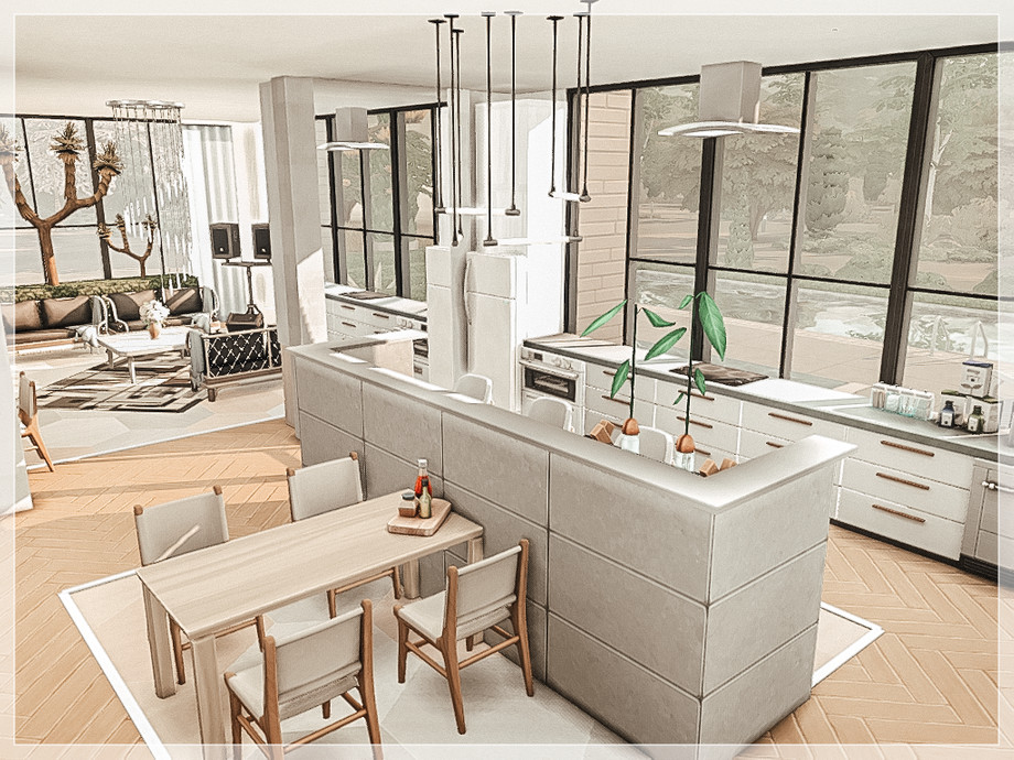 sims 4 modern kitchen no cc