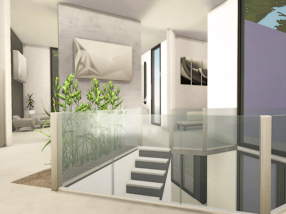 sims 4 modern minimal lake house no cc