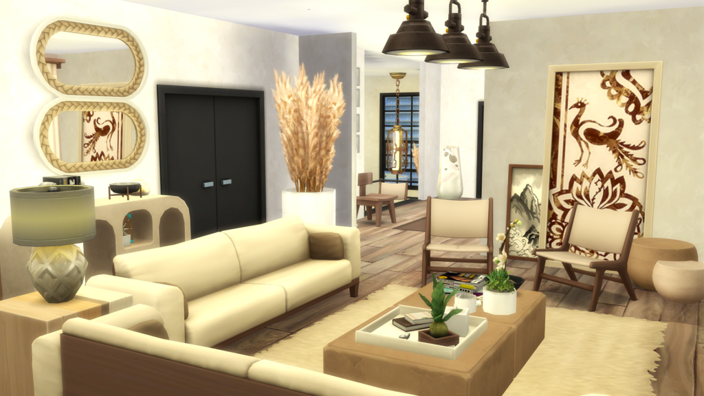 Sims 4 Penthouse Apartments That Feel Like Luxury Living (No CC) 13 Sims 4 penthouse build no CC with upscale design