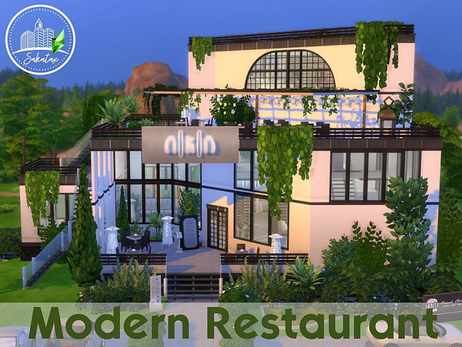 12 Sims 4 Restaurants Your Sims Will Actually Visit (No CC) 32 sims 4 modern restaurant no cc