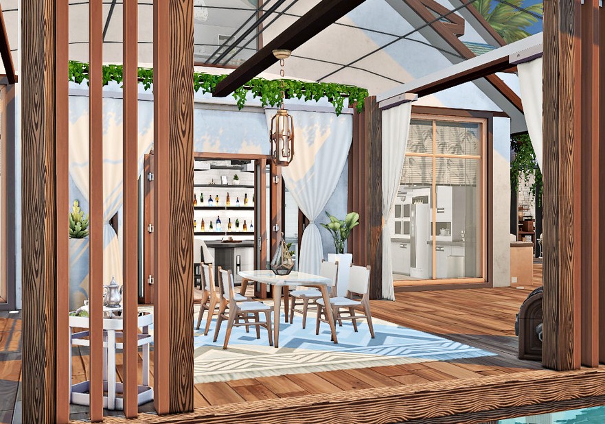 10 Beautiful Sims 4 Vacation Homes (No CC) 32 sims 4 modern sulani beach villa no cc