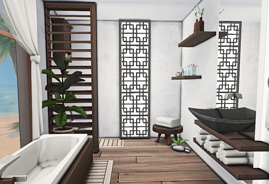 10 Beautiful Sims 4 Vacation Homes (No CC) 31 sims 4 modern villa sulani beach house no cc
