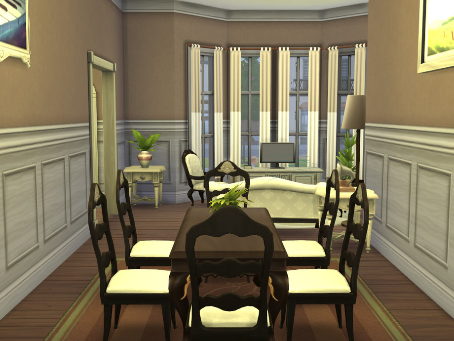 12 Sims 4 Apartment Complexes & Townhouses for Realistic Living (No CC) 36 sims 4 new york apartment dining room no cc