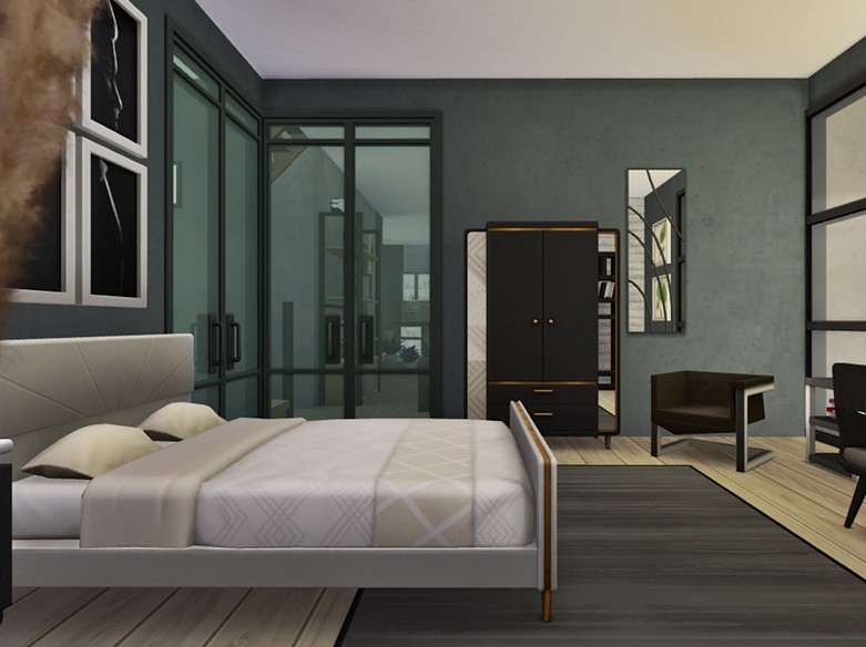sims 4 no cc modern bedroom design