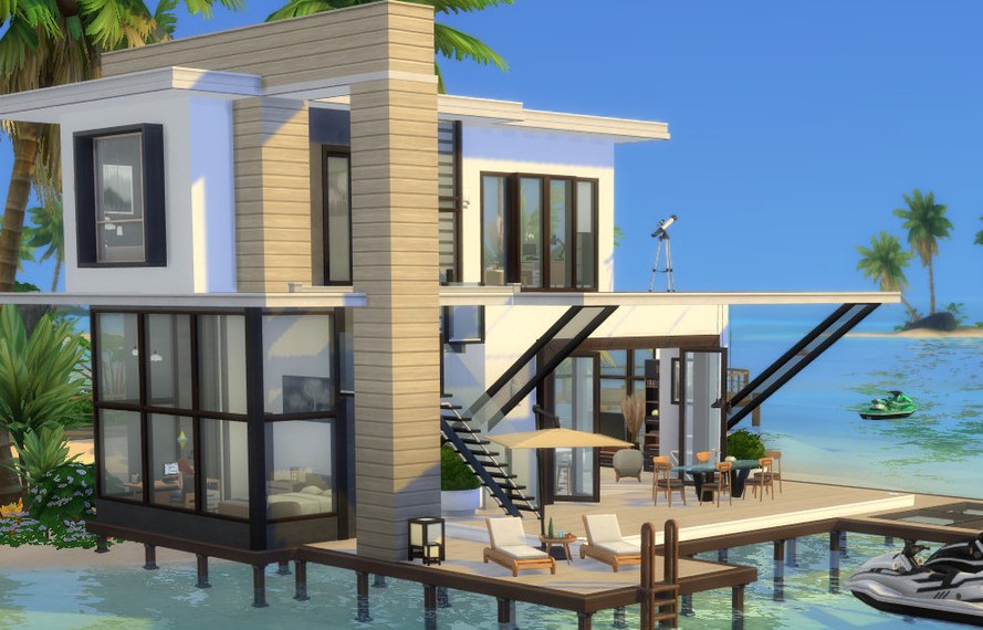 sims 4 ocean view house no cc