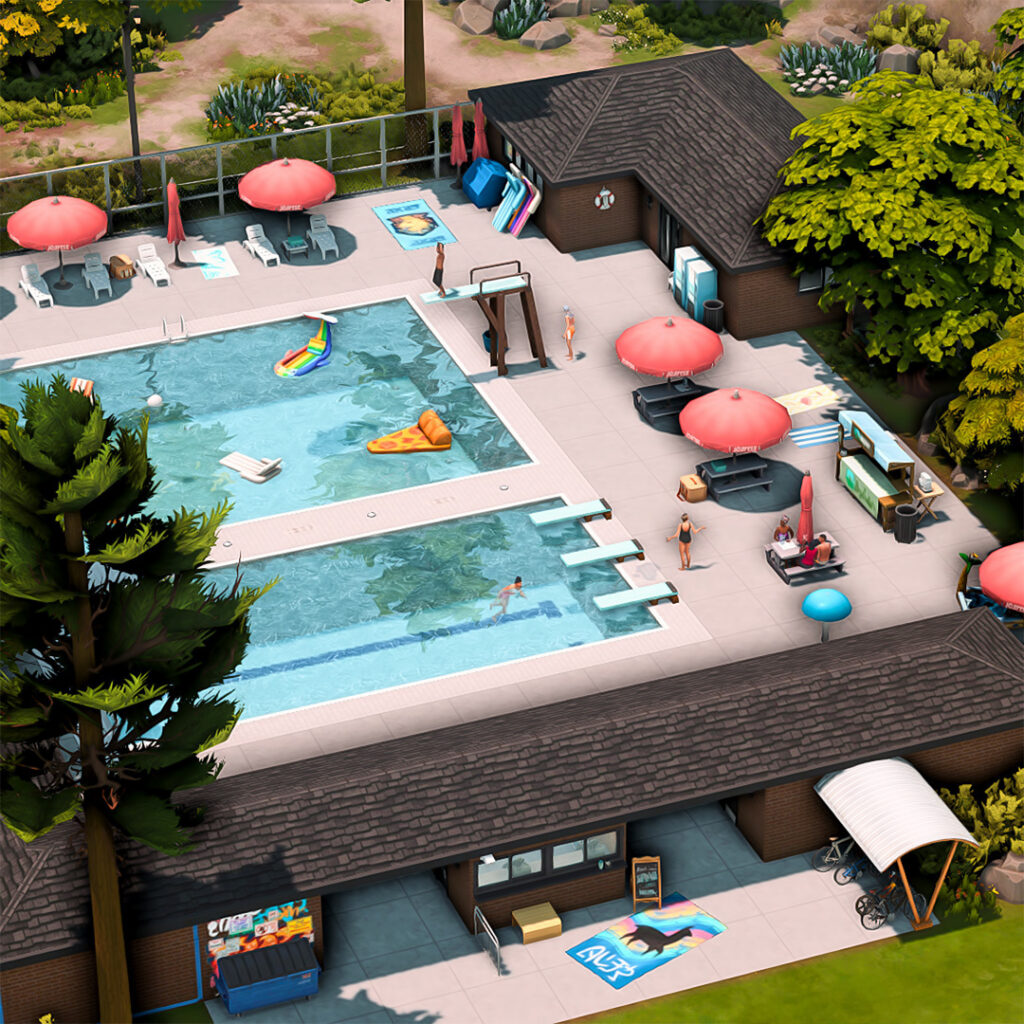 10 Sims 4 Parks & Outdoor Builds Your Sim Will Actually Visit (No CC) 21 sims 4 community pool outdoor lot no cc