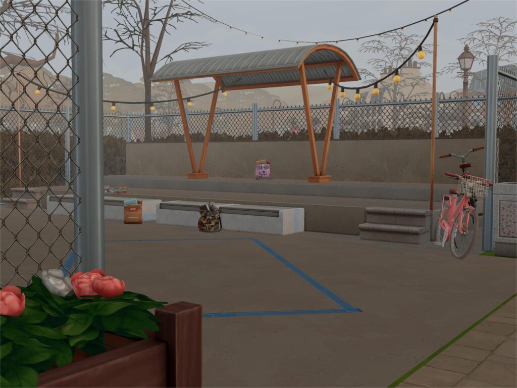 10 Sims 4 Parks & Outdoor Builds Your Sim Will Actually Visit (No CC) 11 sims 4 rustic basketball court no cc