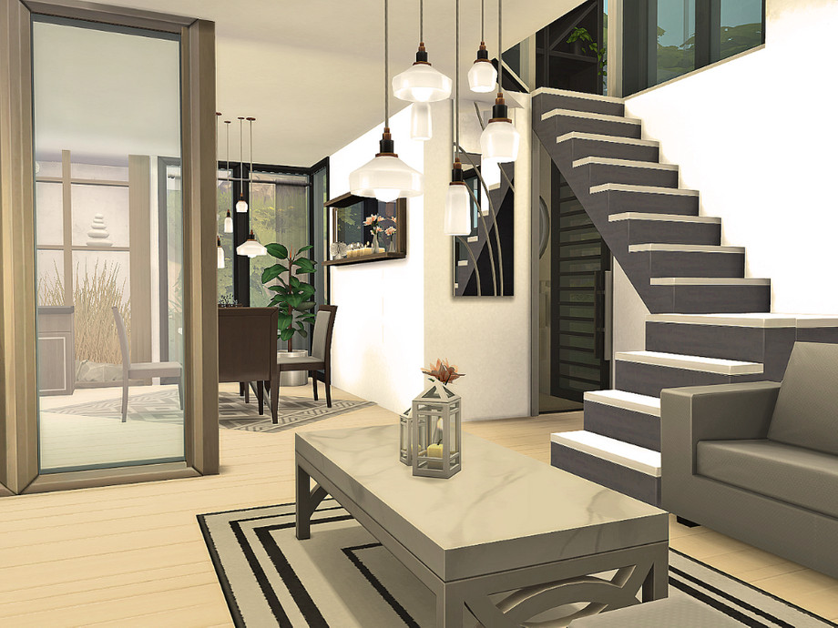 sims 4 peaceful modern lake house no cc