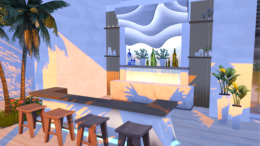 Sims 4 Penthouse Apartments That Feel Like Luxury Living (No CC) 6 Sims 4 modern penthouse apartment no CC with sleek interior