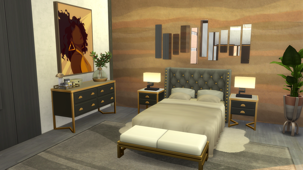 Sims 4 Penthouse Apartments That Feel Like Luxury Living (No CC) 36 Sims 4 penthouse build no CC with bright and airy layout