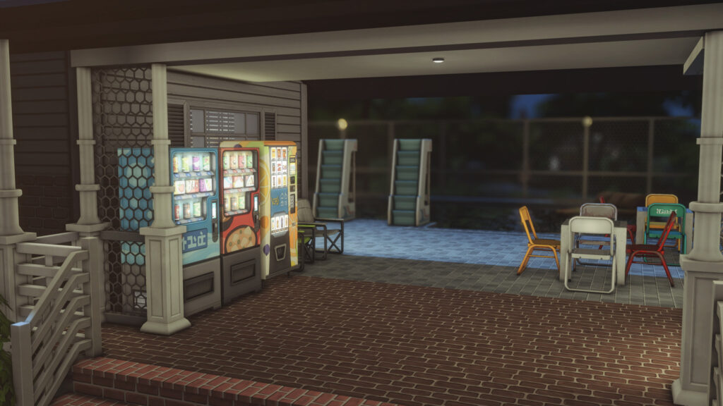 10 Sims 4 Parks & Outdoor Builds Your Sim Will Actually Visit (No CC) 30 Sims 4 community pool no CC with vending machines