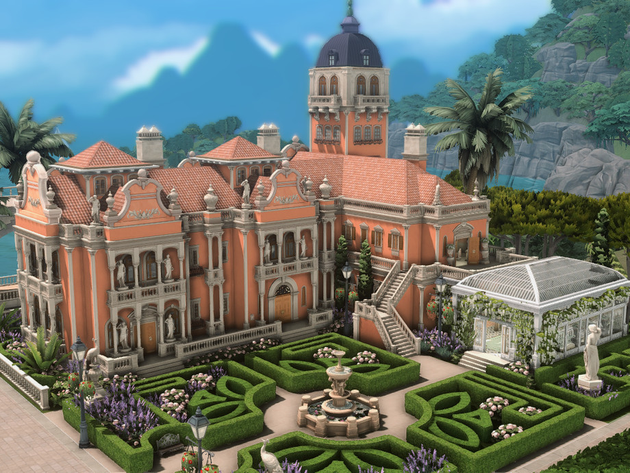 The Best Castle & Palace Builds in The Sims 4 (No CC) 16 sims 4 romantic palace no cc