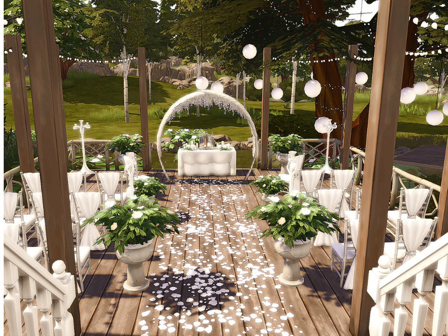 Sims 4 Wedding Venues That Feel Like a Dream (No CC) 9 sims 4 romantic venue no cc