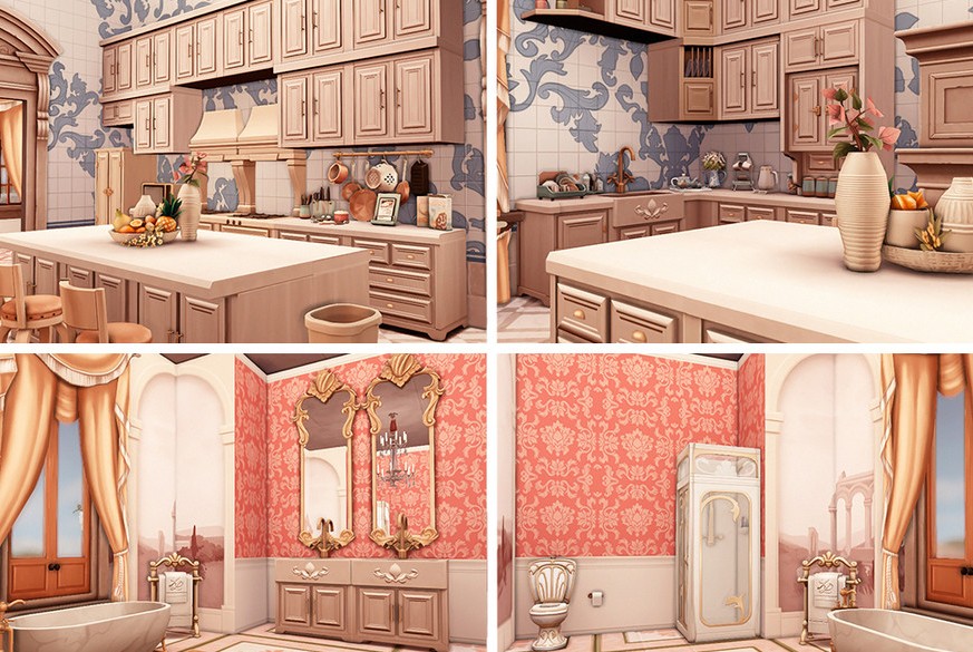 sims 4 royal bedroom estate no cc