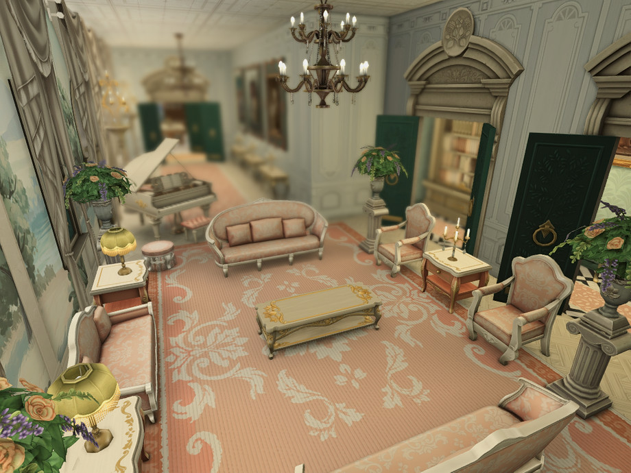 sims 4 royal legacy castle build no cc