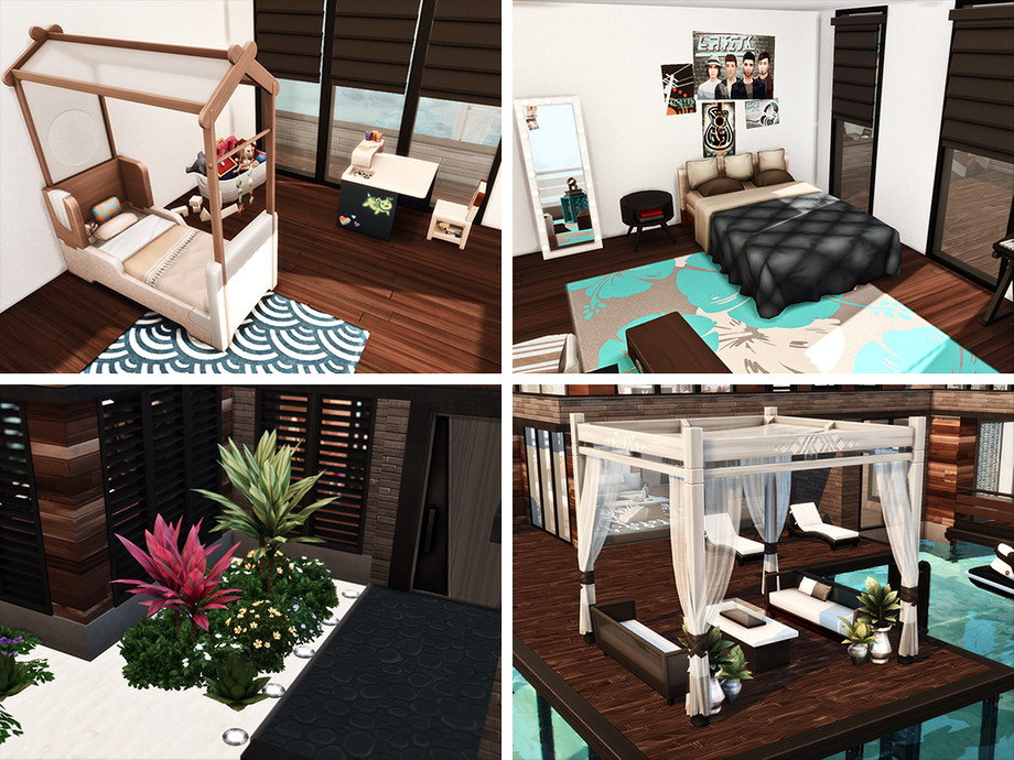 sims 4 rustic seaside beach house no cc bedrooms
