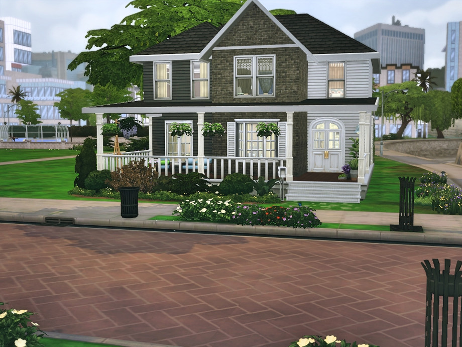 10 Small No CC Homes That Feel Surprisingly Spacious 19 sims 4 simple suburban family home no cc 1