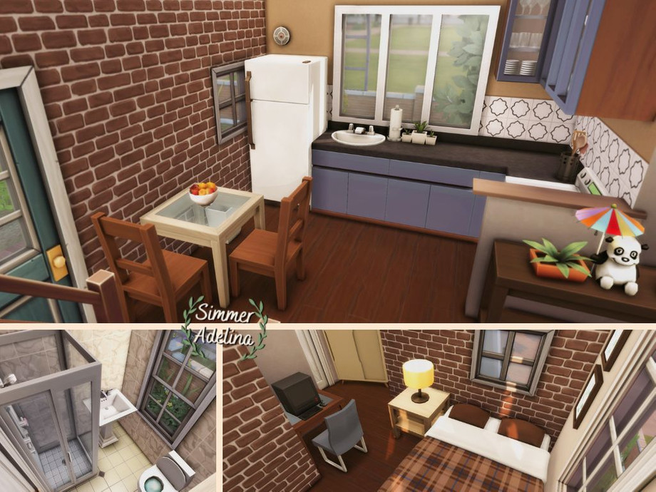 10 Small No CC Homes That Feel Surprisingly Spacious 6 sims 4 small homes no cc