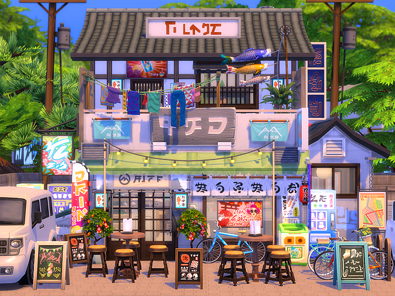 12 Sims 4 Restaurants Your Sims Will Actually Visit (No CC) 22 sims 4 small japanese restaurant no cc