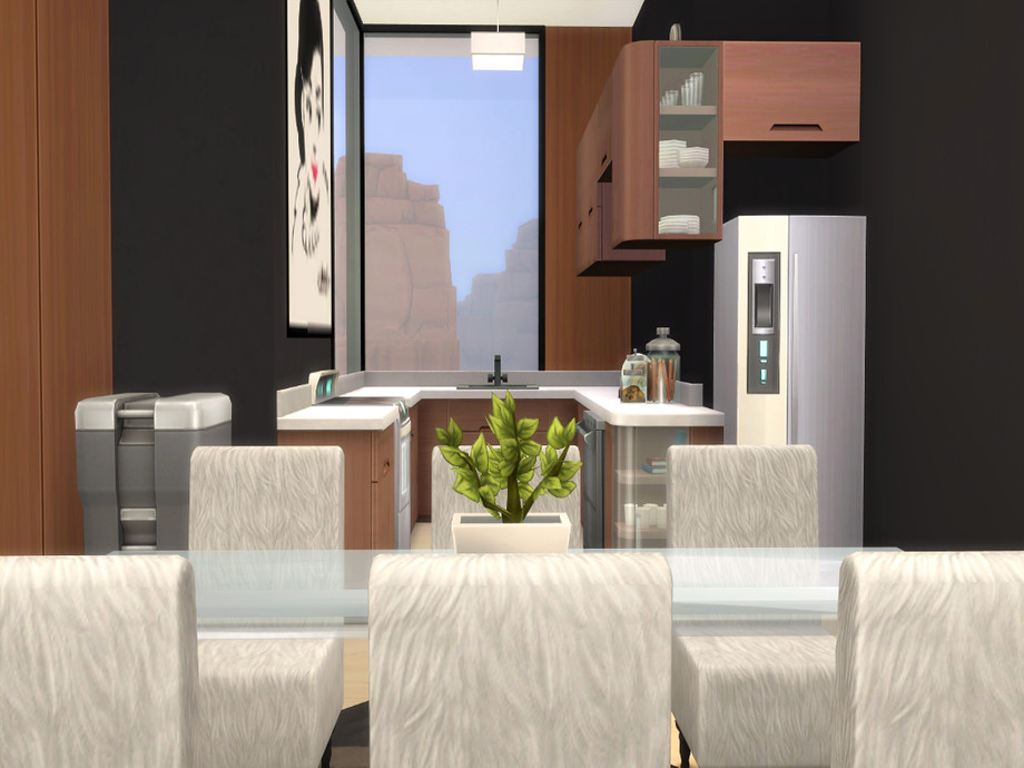 sims 4 small modern home no cc