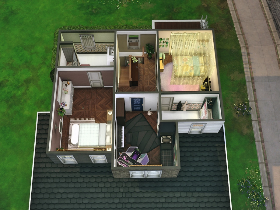 10 Small No CC Homes That Feel Surprisingly Spacious 21 sims 4 small suburban home layout no cc
